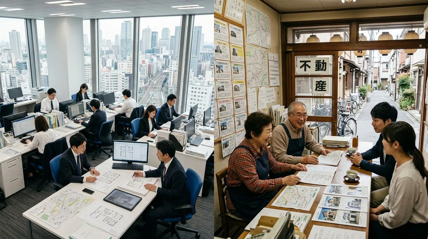 大手不動産会社と地元不動産会社の違いとは?